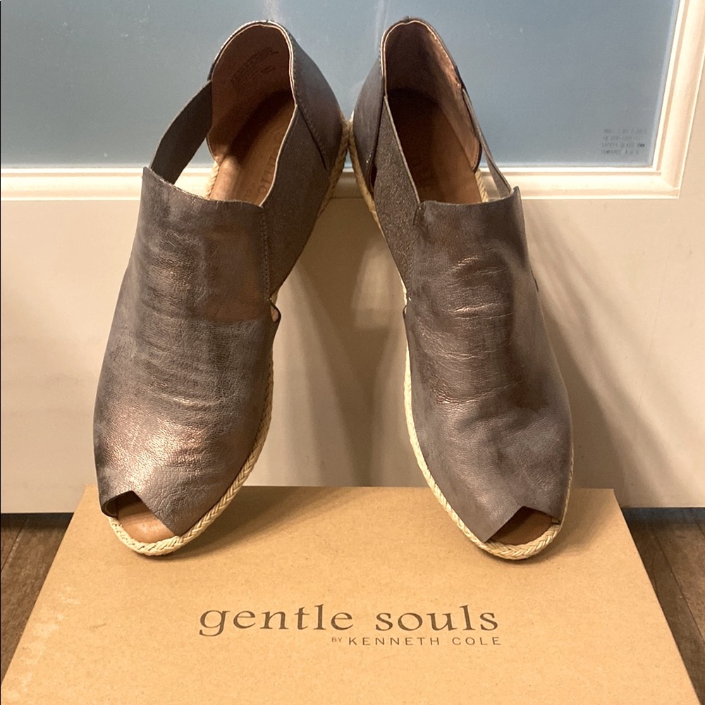 Gentle Souls Silver with Peep Toe Design